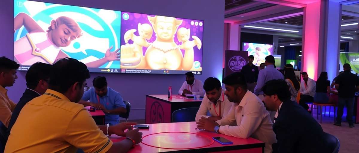 Ancient Temple Dash players at a gaming event in Chennai